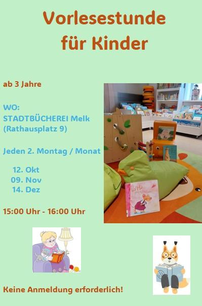 Termine für Vorlesestunde